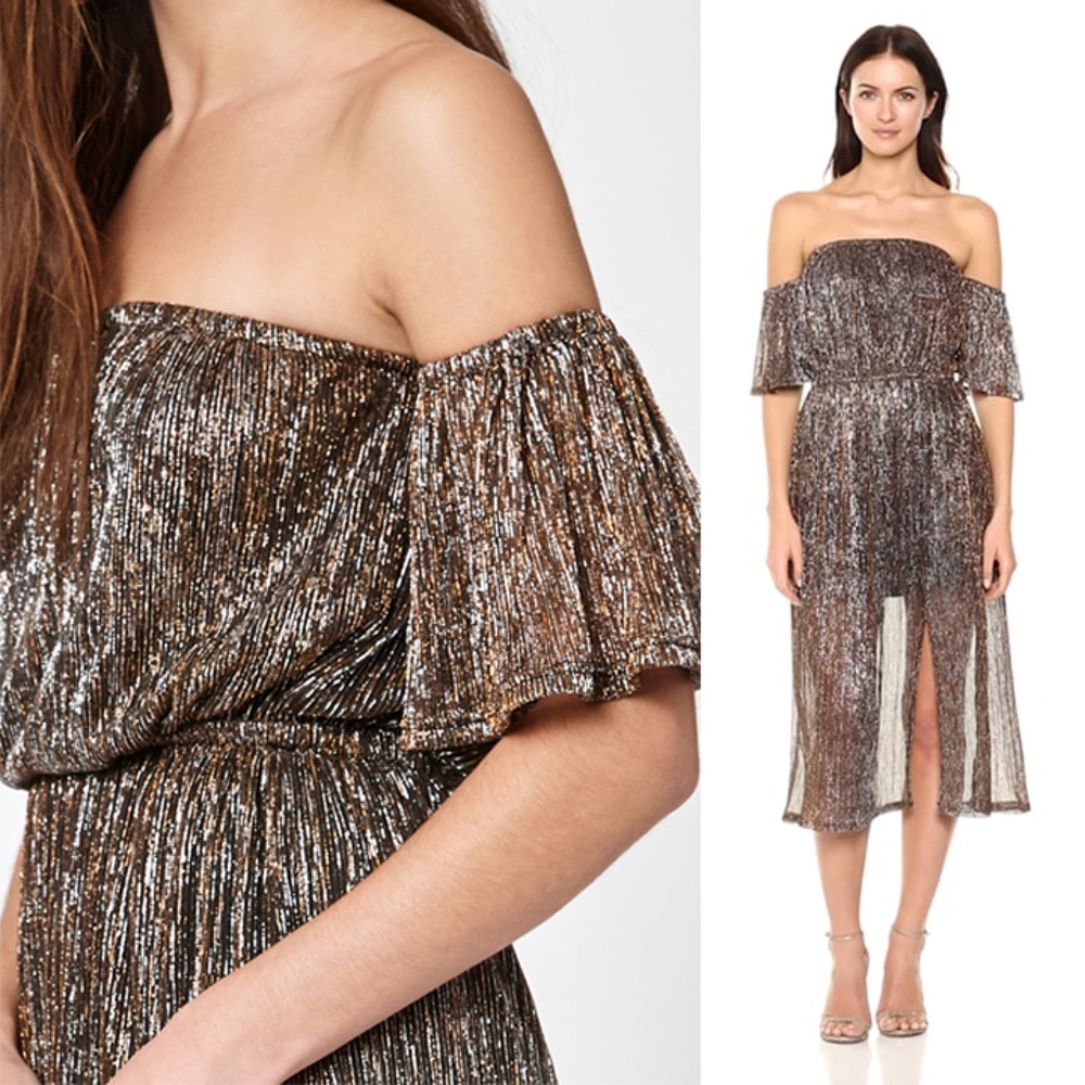 MINKPINK Lurex Cocktail Dress